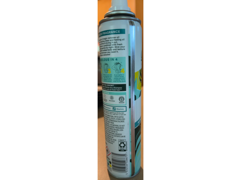 Batiste Instant Hair Refresh Dry Shampoo, Original, 3.81 oz/108 g