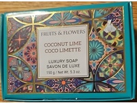 Fruits & Flowers Luxury Soap, Coconut Lime, 5.3 fl oz/150 g - Image 2