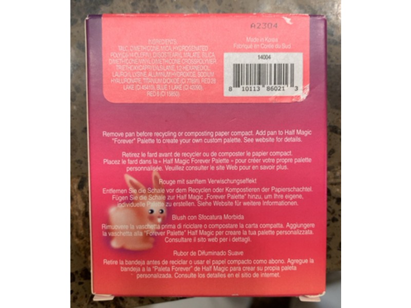 Half Magic Cheek Fluff Soft Blur Blush, Only Drama, 0.23 oz/6.50 g