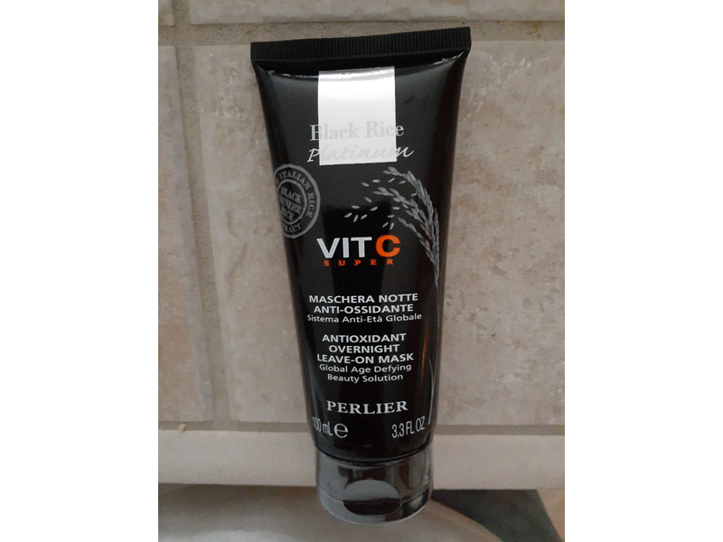 Perlier Black Rice Super Vitamin C Antioxidant Over Night Leave on Mask, 3.3 fl. oz.