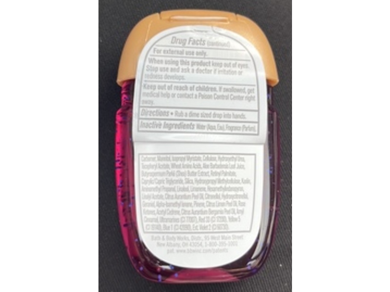 Bath & Body Works Anti Bacterial Hand Gel, Blackberries & Basil, 1 fl oz/29 mL