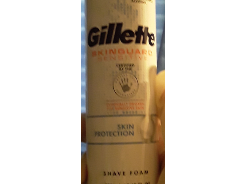Gillette Skinguard Sensitive Shave Foam, Skin Protection, 200 mL