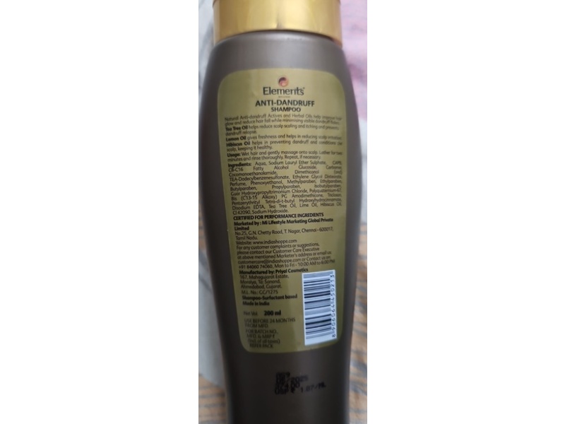 Elements Wellness Anti-Dandruff Shampoo, 200 mL