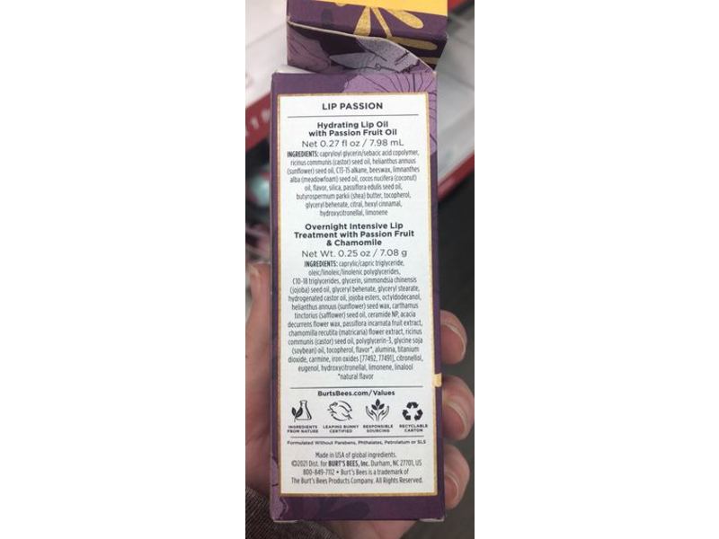 Burt's Bees Lip Balm Gift Set, Passion Fruit, 2 Count