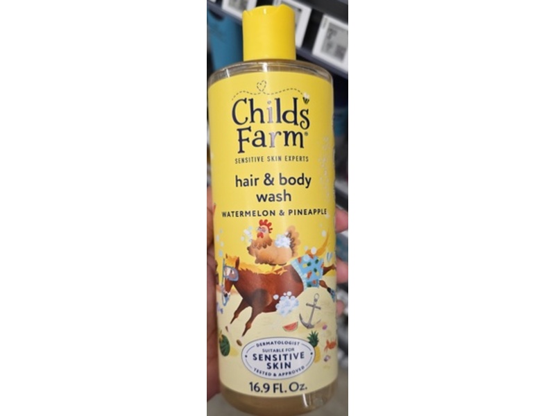 Childs Farm Hair & Body Wash, Watermelon & Pineapple, 16.9 fl oz/500 mL