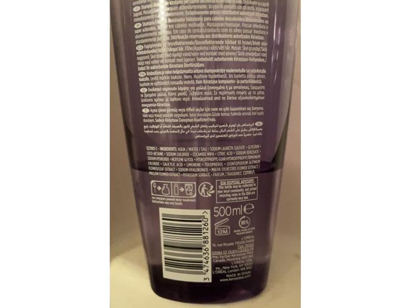 Kerastase Paris Blond Absolu Bain Bain Lumiere Shampoo, 16.9 fl oz/500 mL