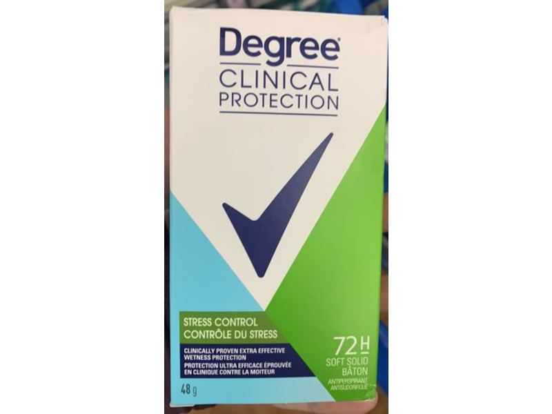 Degree Clinical Protection Antiperspirant, Stress Control, 48 g