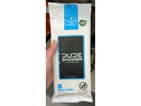 Dude Shower On The Go Body Wipes, Fragrance Free, 8 Count - Image 3