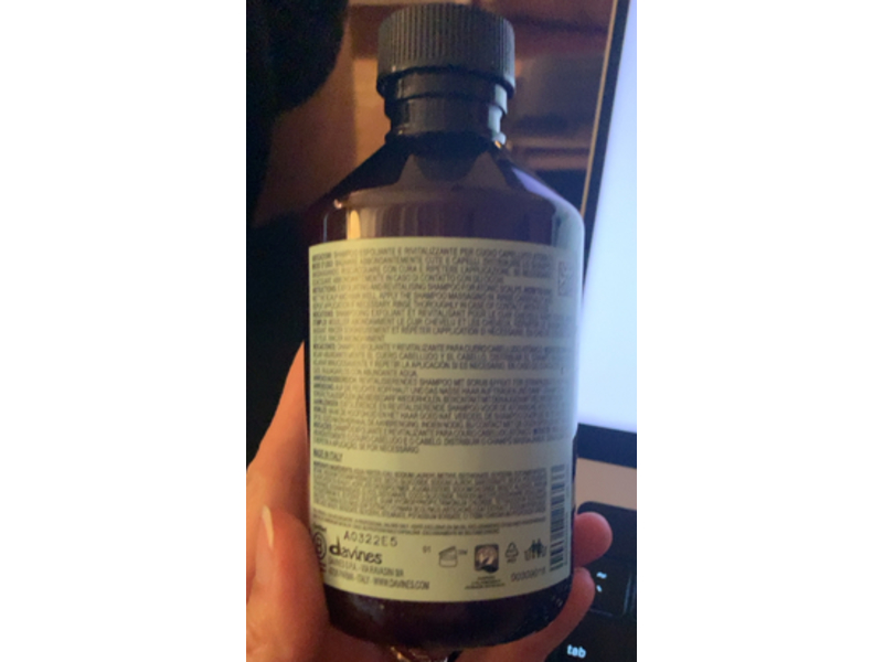 Davines Naturaltech Detoxifying Scrub Shampoo, 8.45 fl oz/250 mL