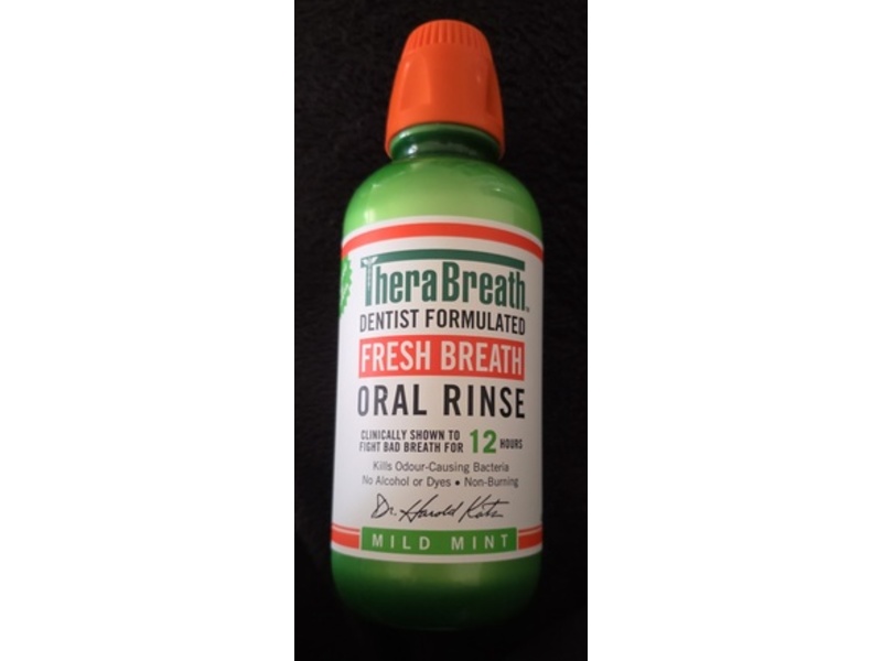 Thera Breath Fresh Breath Oral Rinse, Mild Mint, 16 fl oz/ 473 mL, Pack Of 2