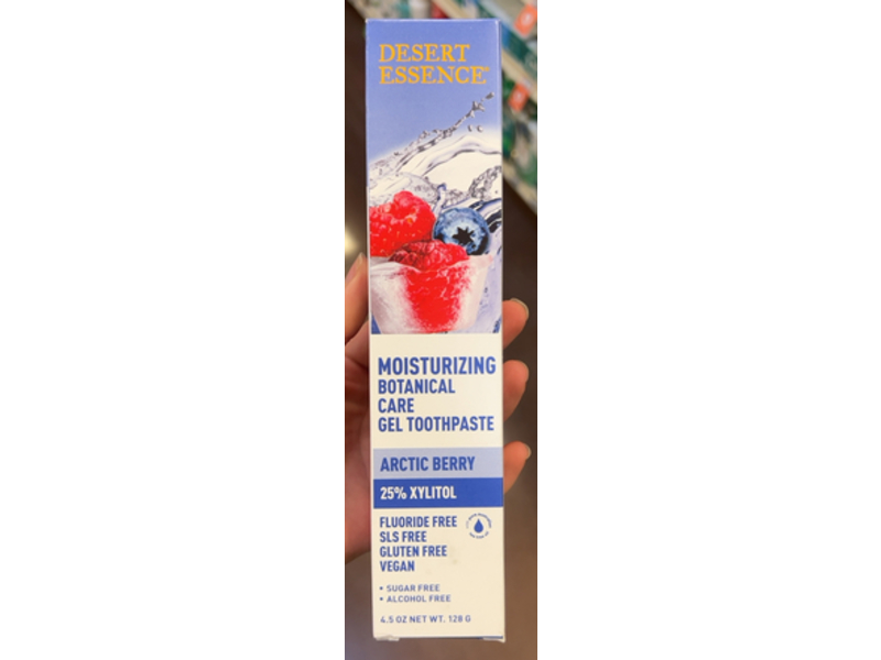 Desert Essence, Moisturizing Botanical Care Gel Toothpaste, Arctic Berry, 4.5 oz/128 g