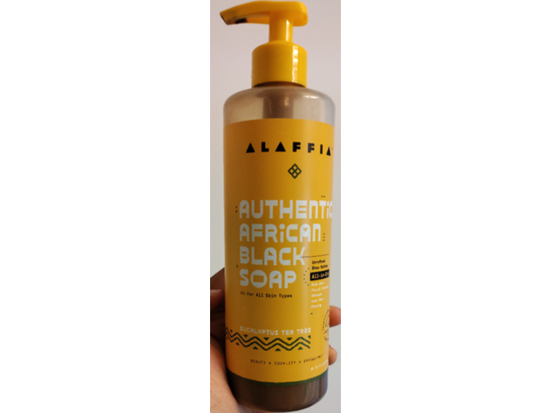 Alaffia Authentic African Black Soap, Eucalyptus Tea Tree, 16 fl oz/478 mL