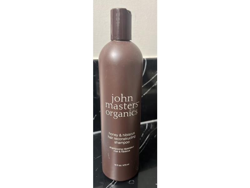 John Masters Organics Hair Reconstructing Shampoo, Honey & Hibiscus, 16 fl oz/473 mL