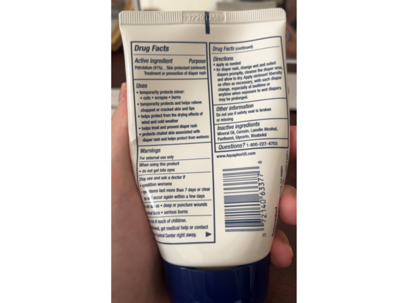 Aquaphor Baby Healing Ointment, 3 oz/85 g