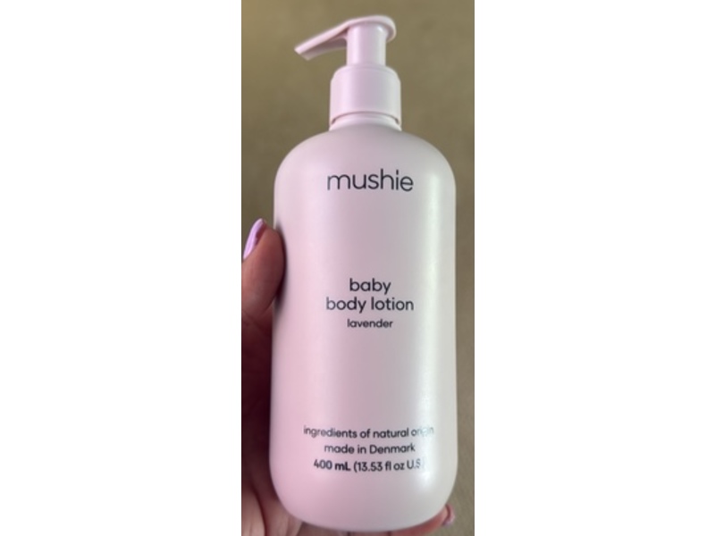 Mushie Baby Body Lotion, Lavender, 13.53 fl oz/400 mL