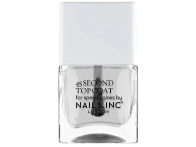 Nails INC 45 Second Top Coat, 0.47 fl oz/14 mL
