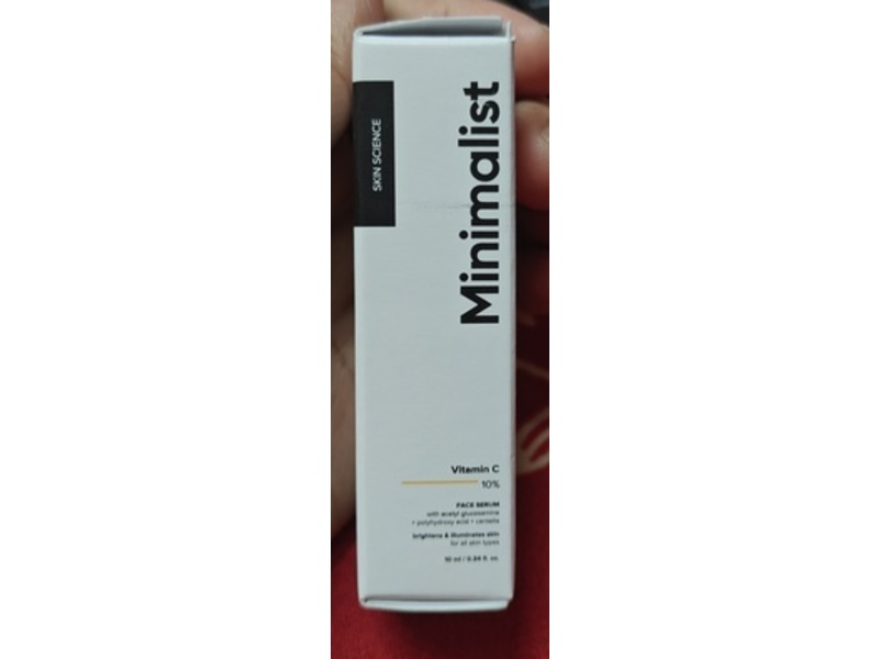 Minimalist Face Serum, Vitamin C 10%, 0.34 fl oz/10 mL