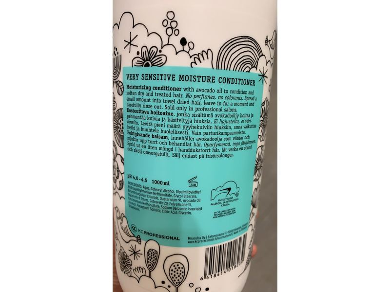 No Nothing Very Sensitive Moisture Conditioner, 33.8 fl oz/1000 mL