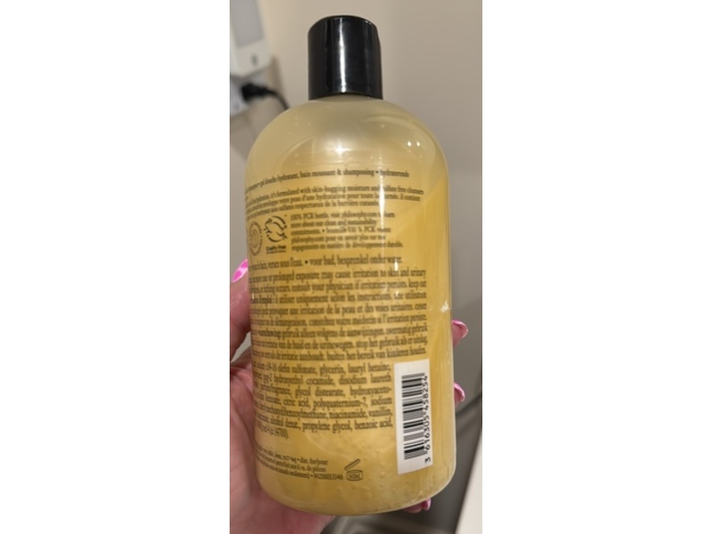 Philosophy Shampoo + Shower Gel & Bubble Bath, Vanilla Birthday Cake, 16 oz/480 mL