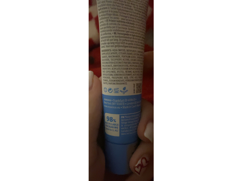 Essence Hydro Hero Primer, Hyaluronic Acid & Cucumber Extract, 1.01 fl oz/30 mL