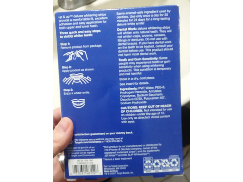 Up & Up Deluxe Whitening Strip, 40 Ct