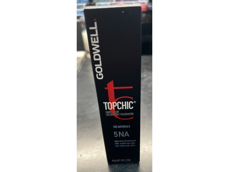 Goldwell Topchic Hair Color, 5NA Light Natural Ash Brown, 2.1 oz/60 g
