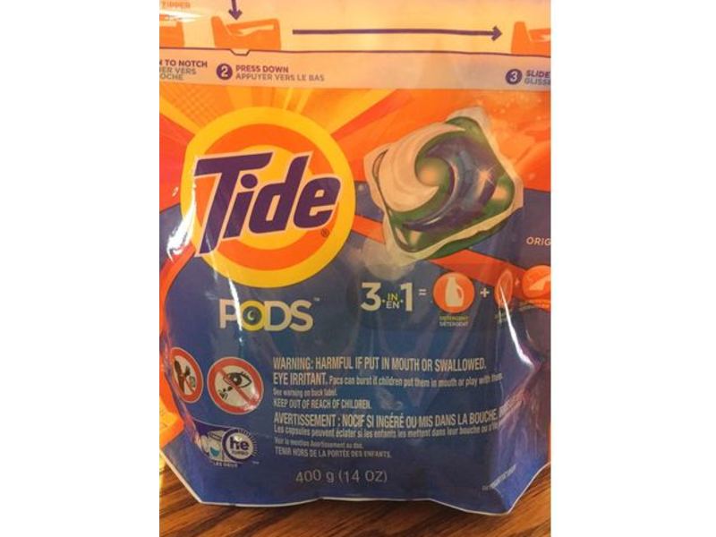 Tide 3-In-1 Pods Detergent, Original, 14 oz/400 g, 16 Count