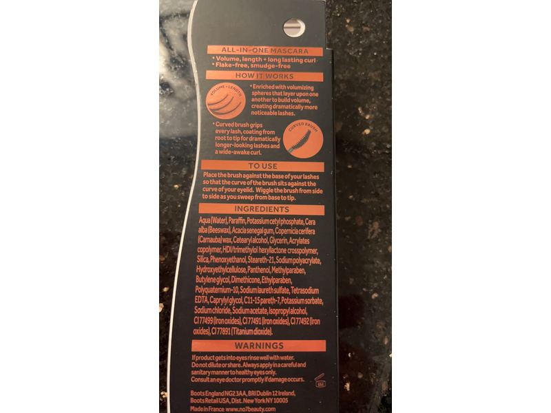 Boots No7 The Full 360 8/10 Saw Volume + Length All-In-One Mascara, Brown Black, 0.23 fl oz, Pack of 2