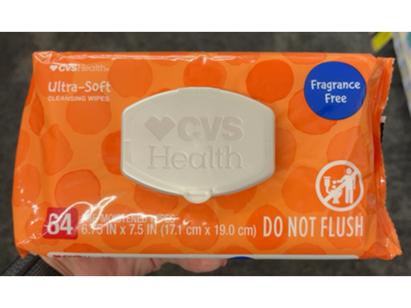CVS Health Ultra Soft Cleansing Baby Wipes, 64 Count