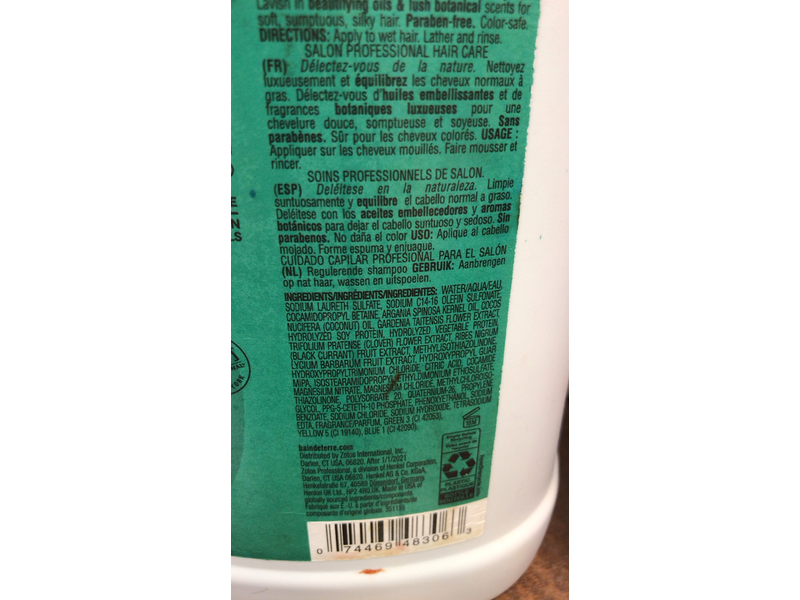 Bain De Terre Balancing Shampoo, Green Meadow, 3.76 L