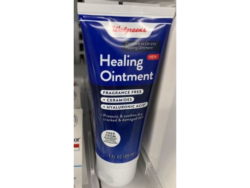 Walgreens Healing Ointment, Fragrance Free, 3 fl oz/89 mL