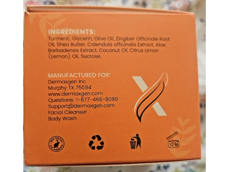 Dermaxgen Turmeric Soap Bar, 100 g, Pack Of 4