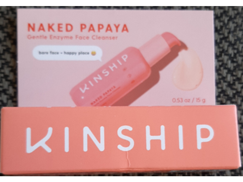 Kinship Gentle Enzyme Face Cleanser, Naked Papaya, 0.53 oz/15 g