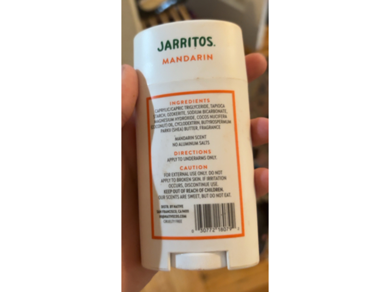 Native Deodorant, Jarritos Mandarin, 2.65 oz/75 g