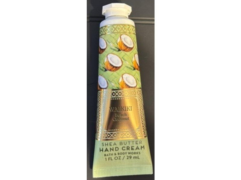 Bath & Body Works Hand Cream, Waikiki Beach Coconut, 1 fl oz/29 mL