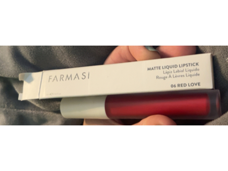 Farmasi Matte Liquid Lipstick, 06 Red Love, 0.14 fl oz/4 mL