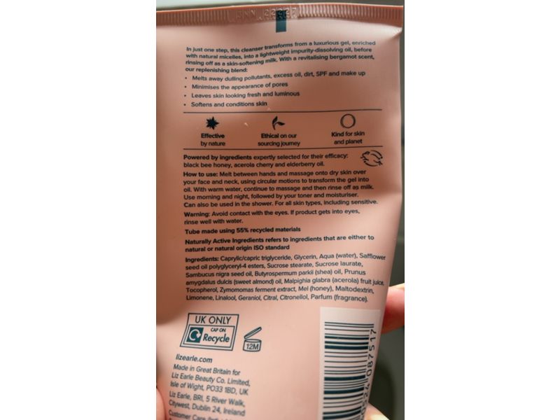 Liz Earle Cleanse & Glow Transforming Gel Cleanser, 5 fl oz/150 mL