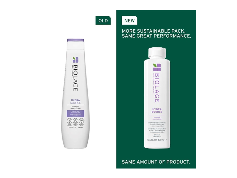 Biolage Hydra Source Shampoo, Aloe + Hyaluronic Acid, 13.5 fl oz/400 mL