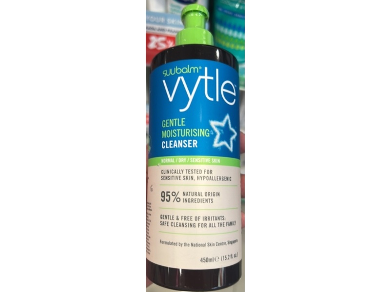 Vytle Gentle Moisturizing Cleanser, 15.2 fl oz/450 mL