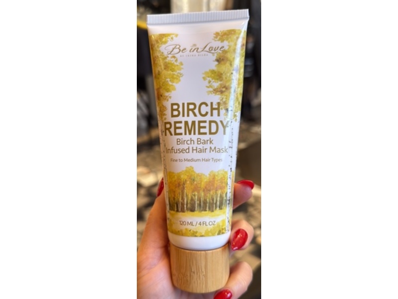Be In Love Birch Remedy Birch Bark Infused Hair Mask, Fine to Medium Hair, 4 fl oz/120 mL