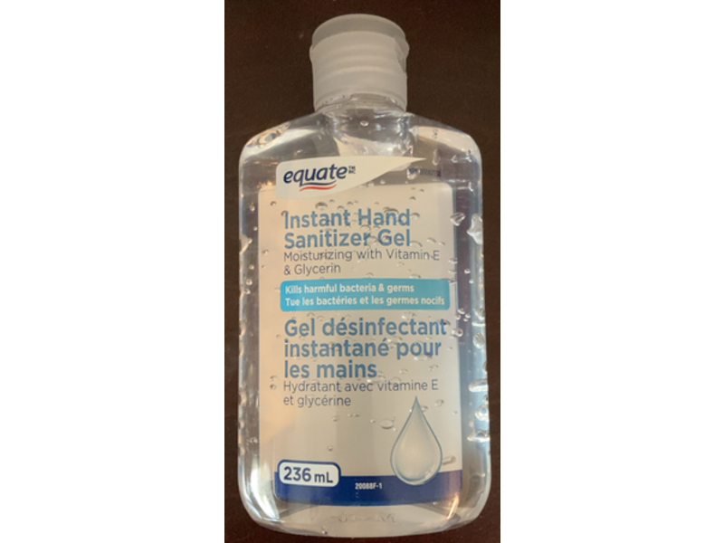 Equate Instant Hand Sanitizer Gel, 236 mL