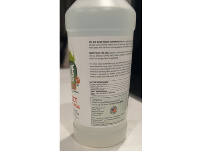 Say Bye Bugs Insect Exterminator, 16 fl oz/480 mL