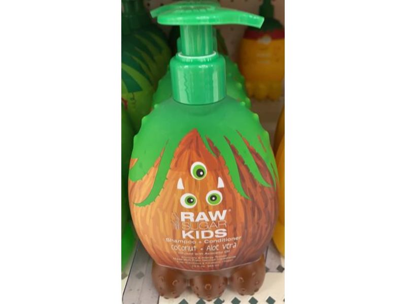 Raw Sugar Kids Shampoo + Conditioner, Coconut + Aloe Vera, 12 fl oz/354 ml