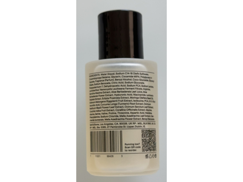 Salt & Stone Body Wash, Santal & Vetiver, 1.18 fl oz/35 mL