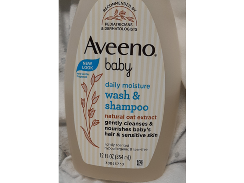 Aveeno Baby Daily Moisture Wash & Shampoo, 12 fl oz/354 mL