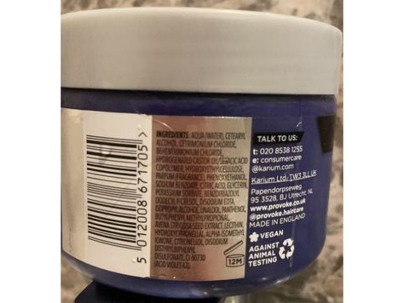 Provoke Hydrating Purple Toning Mask, Touch of Silver, 10.1 fl oz/300 mL