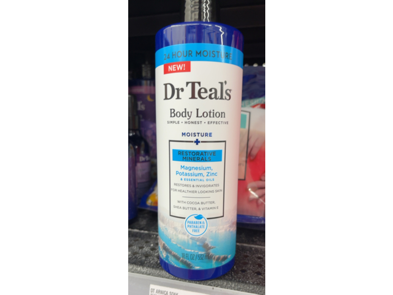 Dr Teal's Body Lotion, Restorative Minerals, 18 fl oz/532 mL