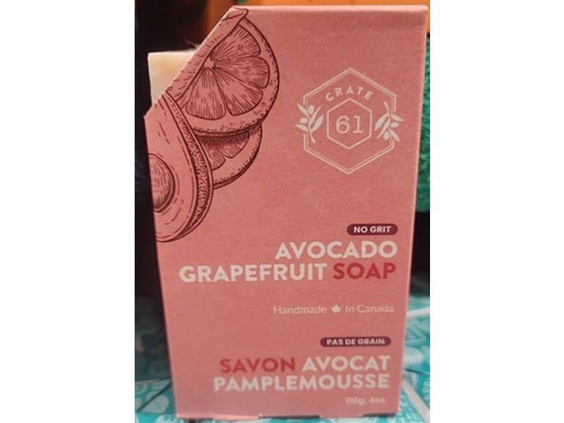 Crate 61 Avocado Grapefruit Soap, 4 oz/110 g