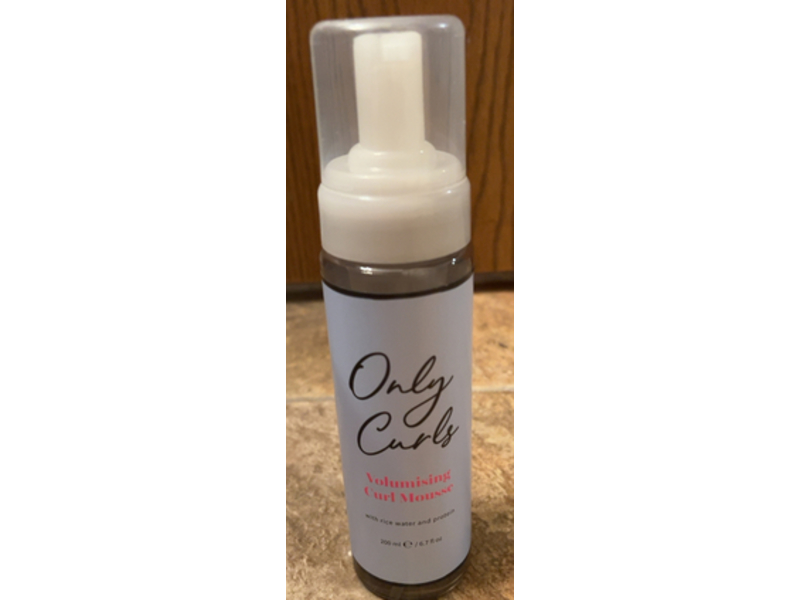 Only Curls Volumising Curl Mousse, Rice Water & Protein, 6.7 fl oz/200 mL
