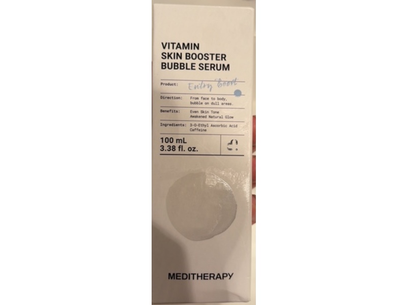 Meditherapy Vitamin Skin Booster Bubble Serum, 3.38 fl oz/100 mL